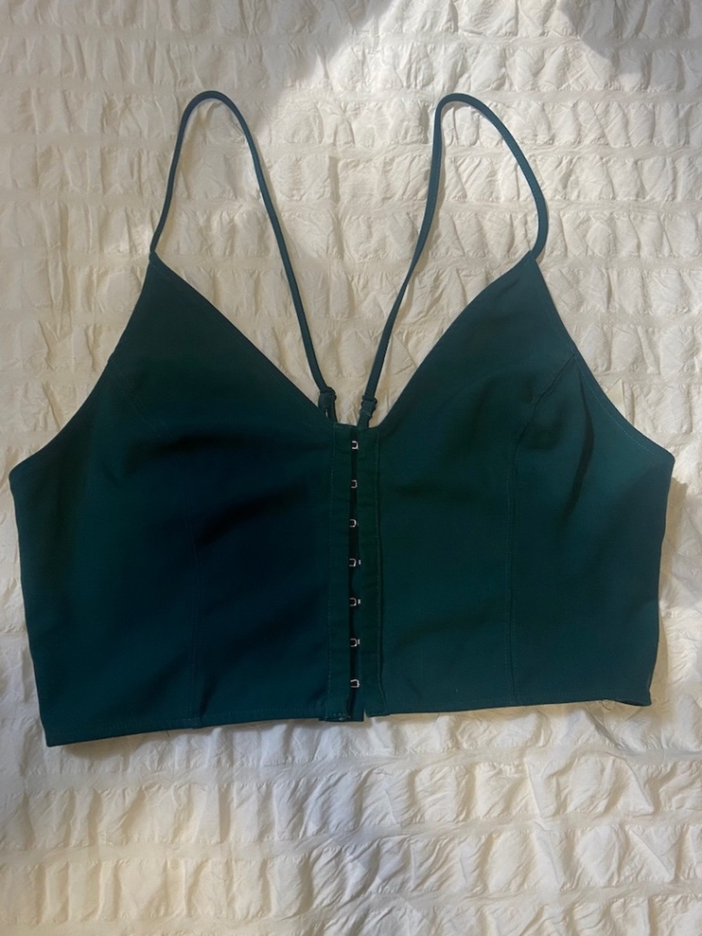 Intimately by Free People Green Crop Top - Size Medium
